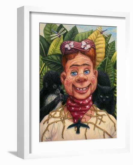 Howdy Frida Doody with Thorns-James W. Johnson-Framed Giclee Print