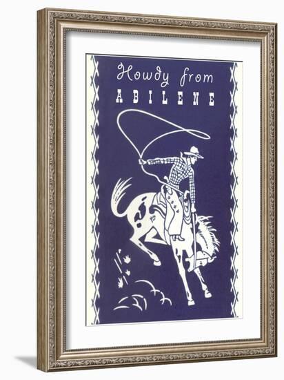 Howdy from Abilene, Texas-null-Framed Art Print