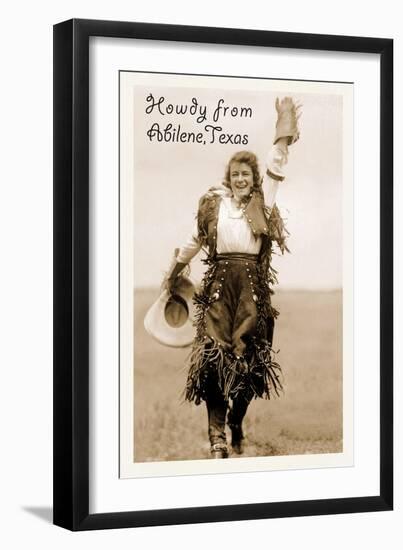 Howdy from Abilene, Texas-null-Framed Art Print