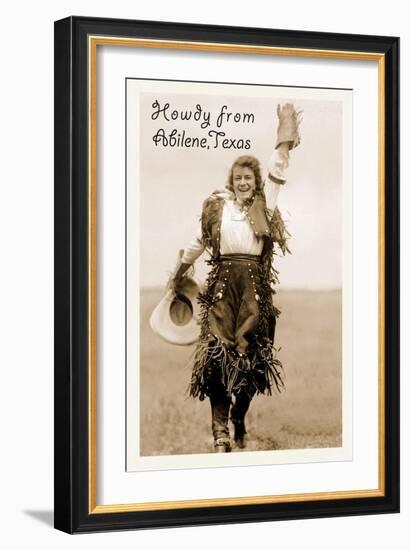 Howdy from Abilene, Texas-null-Framed Art Print