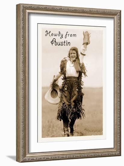 Howdy from Austin, Texas-null-Framed Art Print