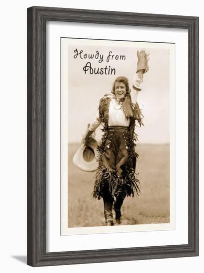 Howdy from Austin, Texas-null-Framed Art Print