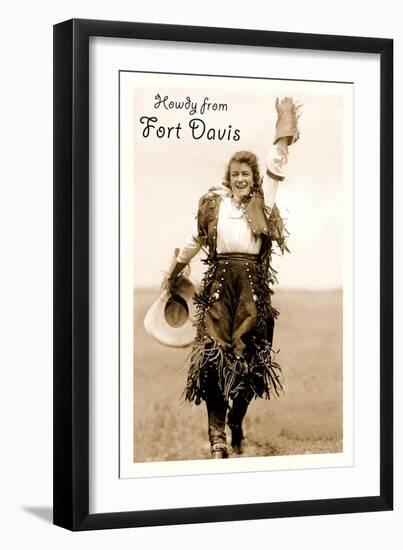 Howdy from Fort Davis, Texas-null-Framed Art Print