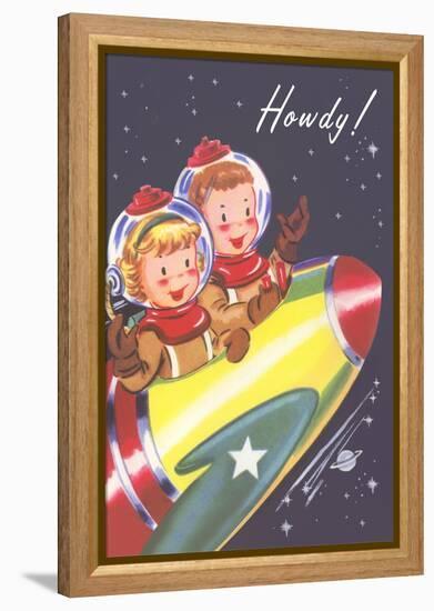 Howdy from Kids in Outer Space-null-Framed Stretched Canvas