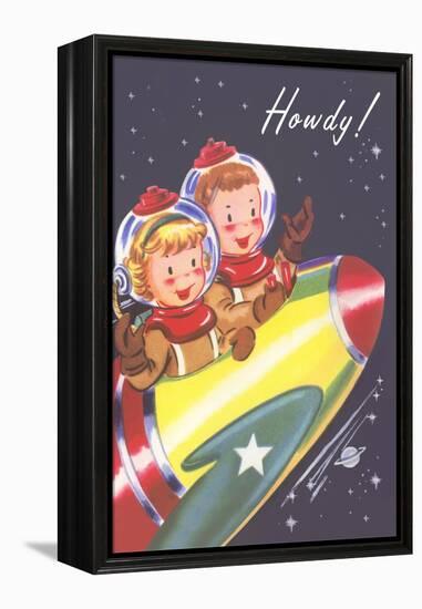 Howdy from Kids in Outer Space-null-Framed Stretched Canvas