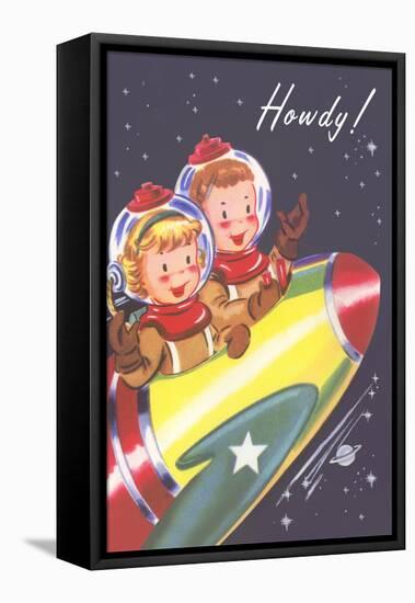 Howdy from Kids in Outer Space-null-Framed Stretched Canvas