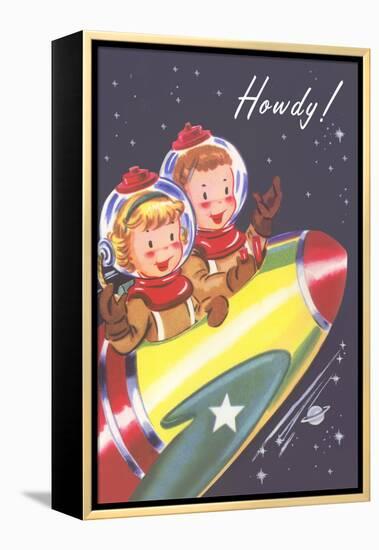 Howdy from Kids in Outer Space-null-Framed Stretched Canvas