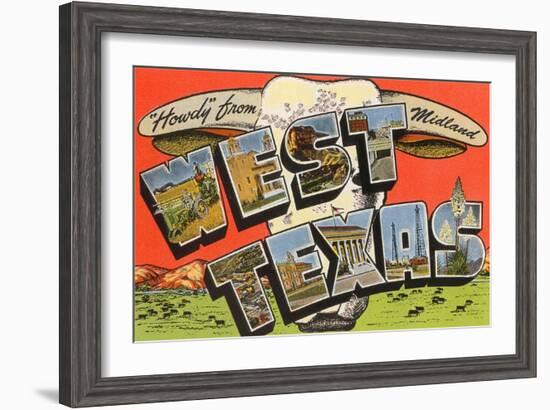 Howdy from Midland, West Texas-null-Framed Art Print