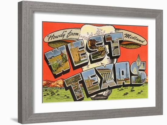 Howdy from Midland, West Texas-null-Framed Art Print