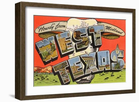 Howdy from Midland, West Texas-null-Framed Art Print