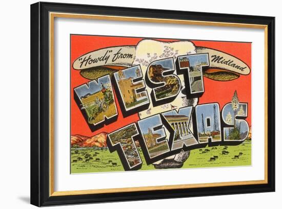 Howdy from Midland, West Texas-null-Framed Art Print