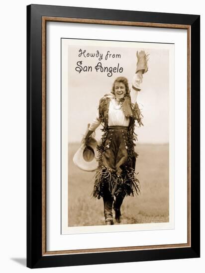 Howdy from San Angelo, Texas-null-Framed Art Print