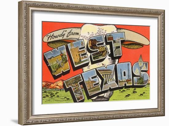 Howdy from West Texas-null-Framed Art Print