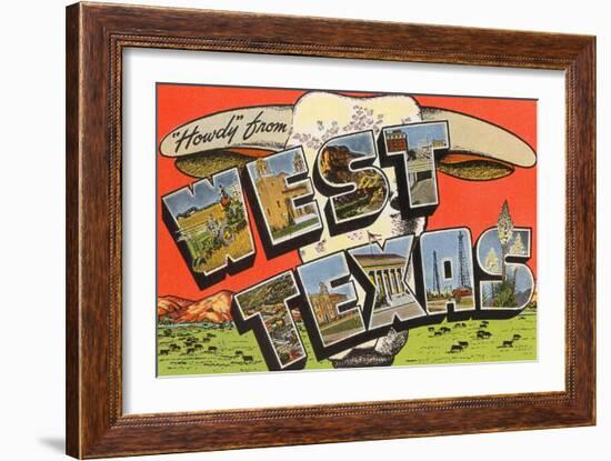 Howdy from West Texas-null-Framed Art Print