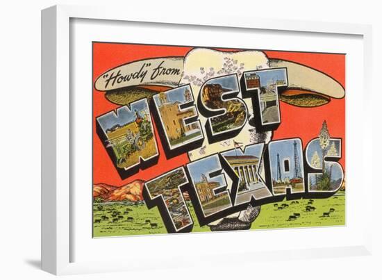 Howdy from West Texas-null-Framed Art Print