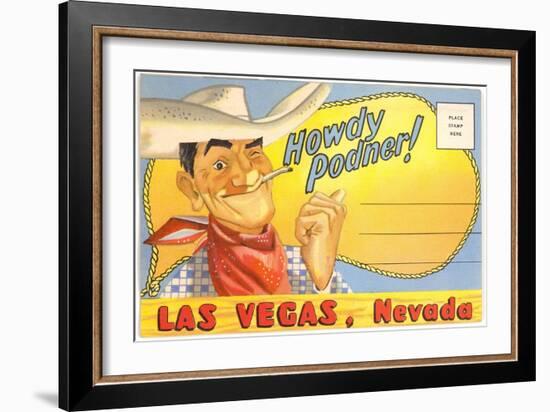 Howdy Podner, Las Vegas, Nevada-null-Framed Premium Giclee Print