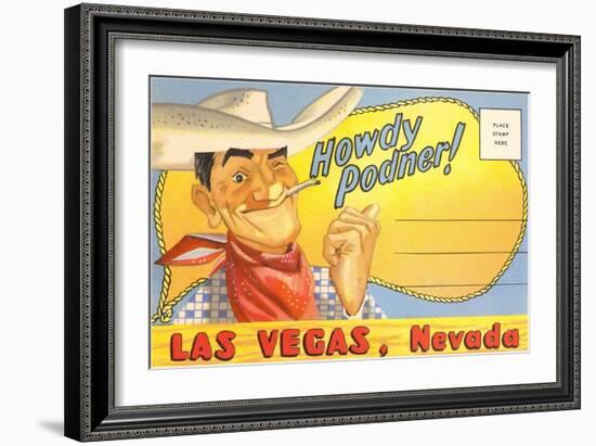 Howdy Podner, Las Vegas, Nevada-null-Framed Art Print