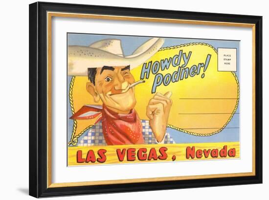 Howdy Podner, Las Vegas, Nevada-null-Framed Art Print