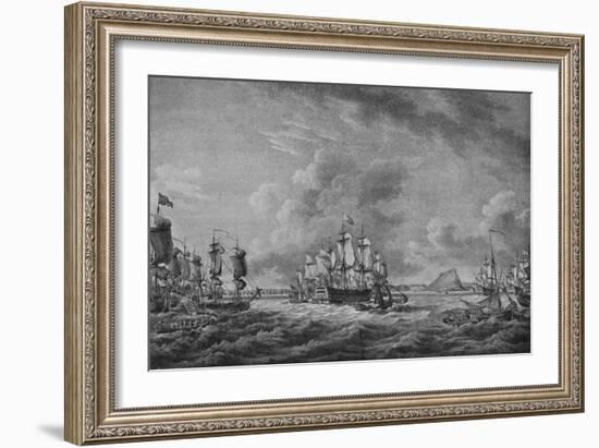 'Howe at Gibraltar', c1785-Richard Paton-Framed Giclee Print