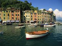 Moored Boats and Architecture of Portofino, Liguria, Italy, Mediterranean, Europe-Howell Michael-Photographic Print