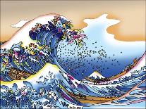 Pop Art Great Wave-Howie Green-Giclee Print