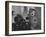 Howie Samuels Jr. and Sister Bobby Listening For the Ball Return at Arrowhead Bowling Alley-George Silk-Framed Photographic Print