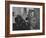 Howie Samuels Jr. and Sister Bobby Listening For the Ball Return at Arrowhead Bowling Alley-George Silk-Framed Photographic Print