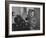 Howie Samuels Jr. and Sister Bobby Listening For the Ball Return at Arrowhead Bowling Alley-George Silk-Framed Photographic Print