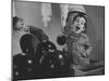 Howie Samuels Jr. and Sister Bobby Listening For the Ball Return at Arrowhead Bowling Alley-George Silk-Mounted Photographic Print