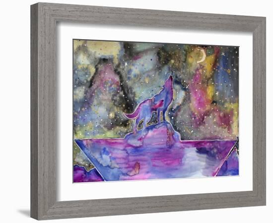 Howl at the Moon-Lauren Moss-Framed Giclee Print