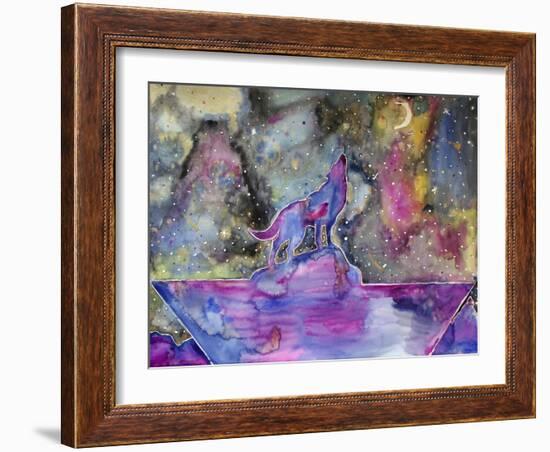 Howl at the Moon-Lauren Moss-Framed Giclee Print