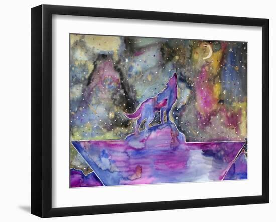 Howl at the Moon-Lauren Moss-Framed Giclee Print