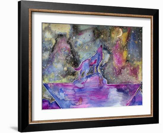 Howl at the Moon-Lauren Moss-Framed Giclee Print