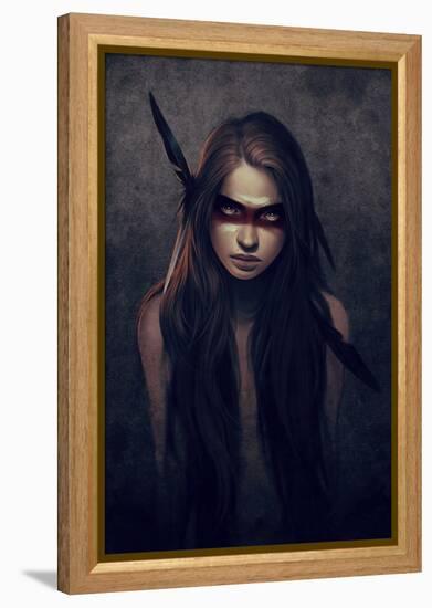 Howl-Charlie Bowater-Framed Stretched Canvas