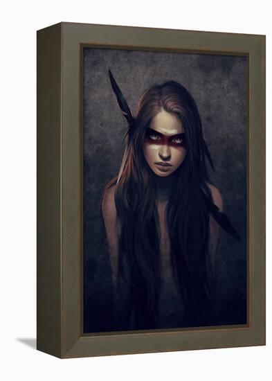 Howl-Charlie Bowater-Framed Stretched Canvas