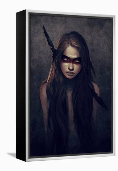 Howl-Charlie Bowater-Framed Stretched Canvas