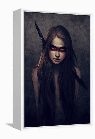 Howl-Charlie Bowater-Framed Stretched Canvas