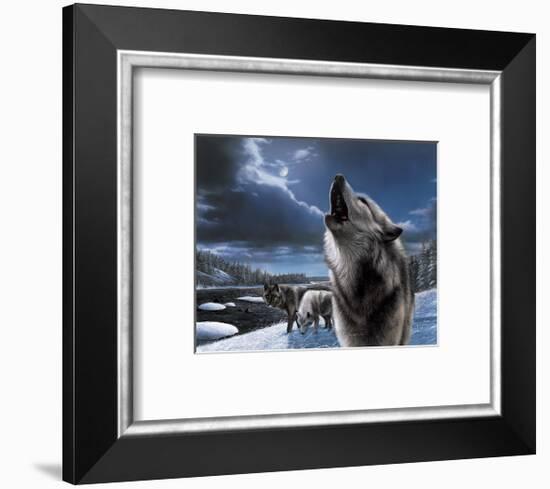 Howling Wolf-Kevin Daniel-Framed Art Print