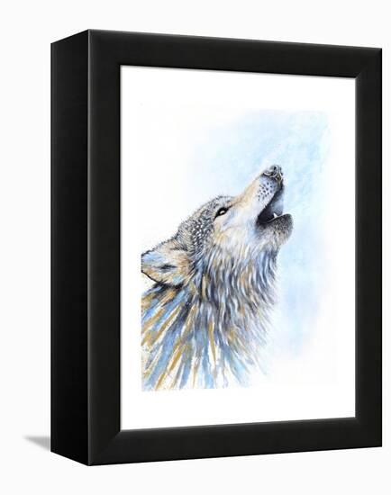Howling Wolf-Michelle Faber-Framed Premier Image Canvas