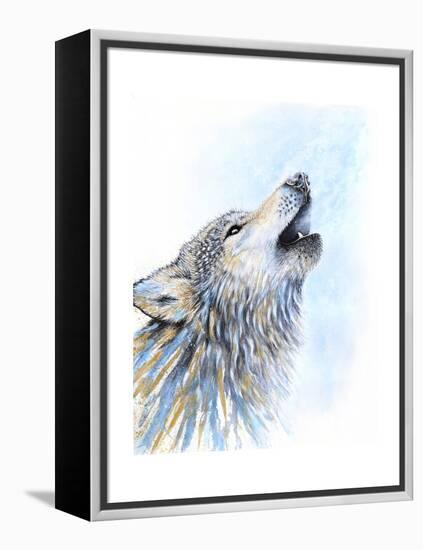 Howling Wolf-Michelle Faber-Framed Premier Image Canvas