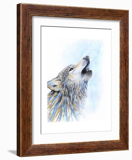 Howling Wolf-Michelle Faber-Framed Giclee Print