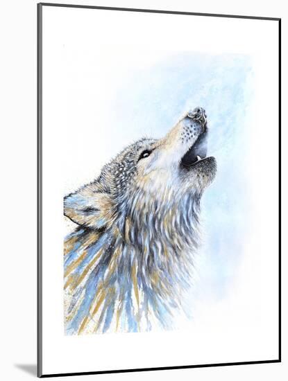 Howling Wolf-Michelle Faber-Mounted Giclee Print