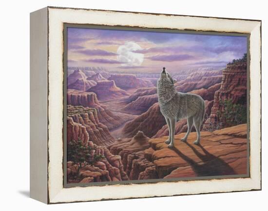 Howling Wolf-Robert Wavra-Framed Premier Image Canvas