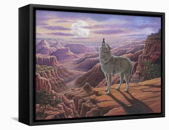 Howling Wolf-Robert Wavra-Framed Premier Image Canvas