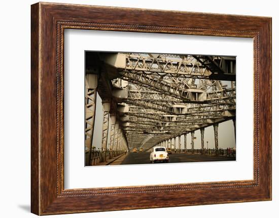 Howrah Bridge, Kolkata, West Bengal, India, Asia-Bhaskar Krishnamurthy-Framed Photographic Print