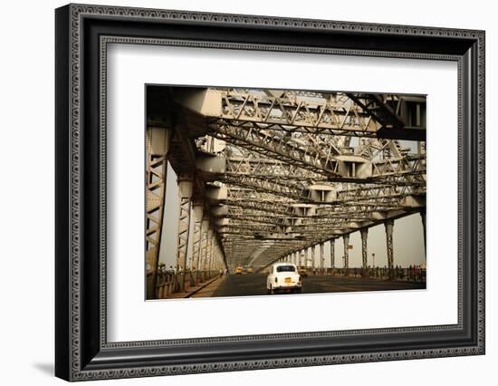 Howrah Bridge, Kolkata, West Bengal, India, Asia-Bhaskar Krishnamurthy-Framed Photographic Print