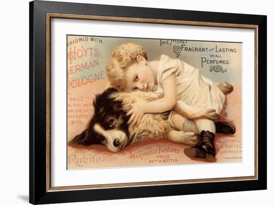 Hoytes Cologne, Dogs, Womens, USA, 1890--Framed Giclee Print