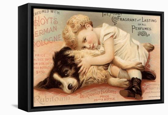 Hoytes Cologne, Dogs, Womens, USA, 1890-null-Framed Premier Image Canvas