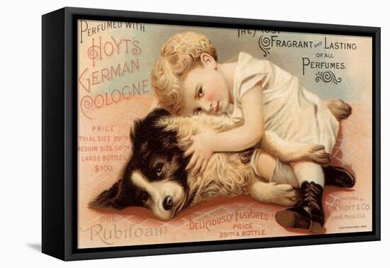 Hoytes Cologne, Dogs, Womens, USA, 1890-null-Framed Premier Image Canvas