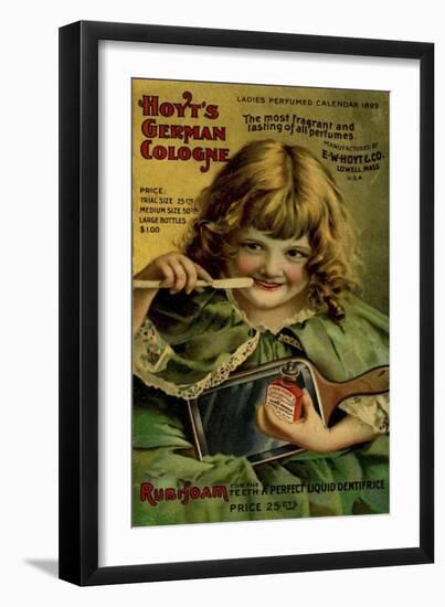 Hoyts Dentifrice Little Green Girl-null-Framed Giclee Print